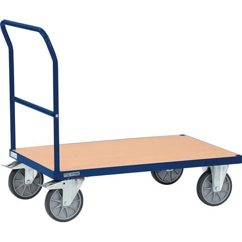 TECWERK Plattformwagen Ladeflächen L1000xB700mm STA saphirblau Trgf.600kg TECWERK