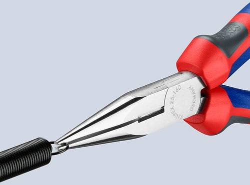 KNIPEX Flachrundzange L.160mm flach/rund ger.Mehrkomp.-Hüllen KNIPEX