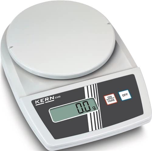 KERN+SOHN Briefwaage Wägebereich 0,5kg Ziffernschritt 0,1g Batteriebetr. Plattform-D150mm