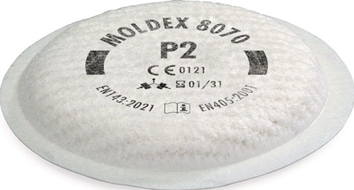 MOLDEX Partikelfilter 807001 EN 143:2021 P2 f.Ser.8000 MOLDEX
