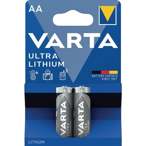 VARTA Batterie ULTRA Lithium 1,5 V AA Mignon 2900 mAh FR14505 6106 2 St./Bl.VARTA