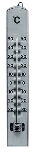 TFA Zimmerthermometer Messber.-30 b.50GradC H206xB35xT15mm Buche TFA