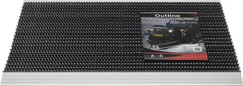 Nordwest Fußmatte schwarz/silber PP/Alu L600xB900xS22mm