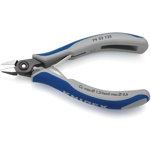 KNIPEX Präzisions-Elektronik-Seitenschn.L.125mm Form 3 Facette ja,sehr kl.pol.KNIPEX