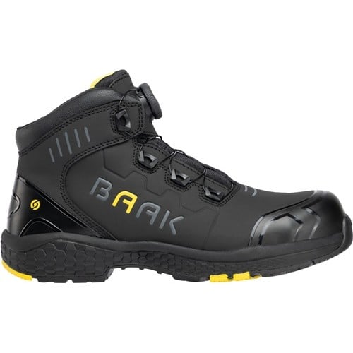 BAAK Sicherheitsstiefel Alexander Gr.48 W.11 schwarz/gelb S3S FO HRO LG SC SR ESD