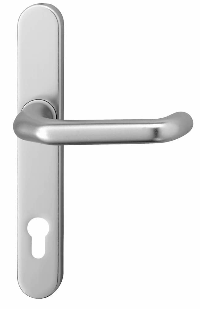 EDI Drücker-Halbgarnitur mit Langschild Kronos 1300/0235, Aluminium
