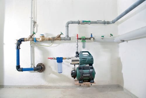 METABO Hauswasserwerk HWW 6000/25 Inox 6000 l/h 55m 8m 1300W STA 24l METABO