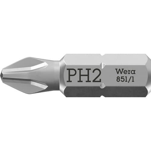 WERA Bit 851/1 Z 1/4 Zoll PH 2 L.25mm WERA
