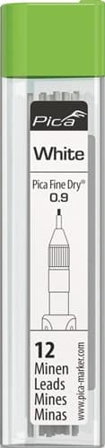 PICA Ersatzmine 12x weiß präzises Anzeichnen 12 Minen/Set PICA