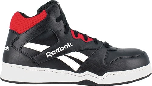 REEBOK Sicherheitsstiefel BB4500 Safety Gr.44 W.11 schwarz/rot S3 SRC ESD Leder REEBOK