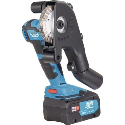 BAIER Akku-Mauernutfräse ABDN 20-PV Set 18V 8Ah Fräs-T.22mm Fräs-B.15mm