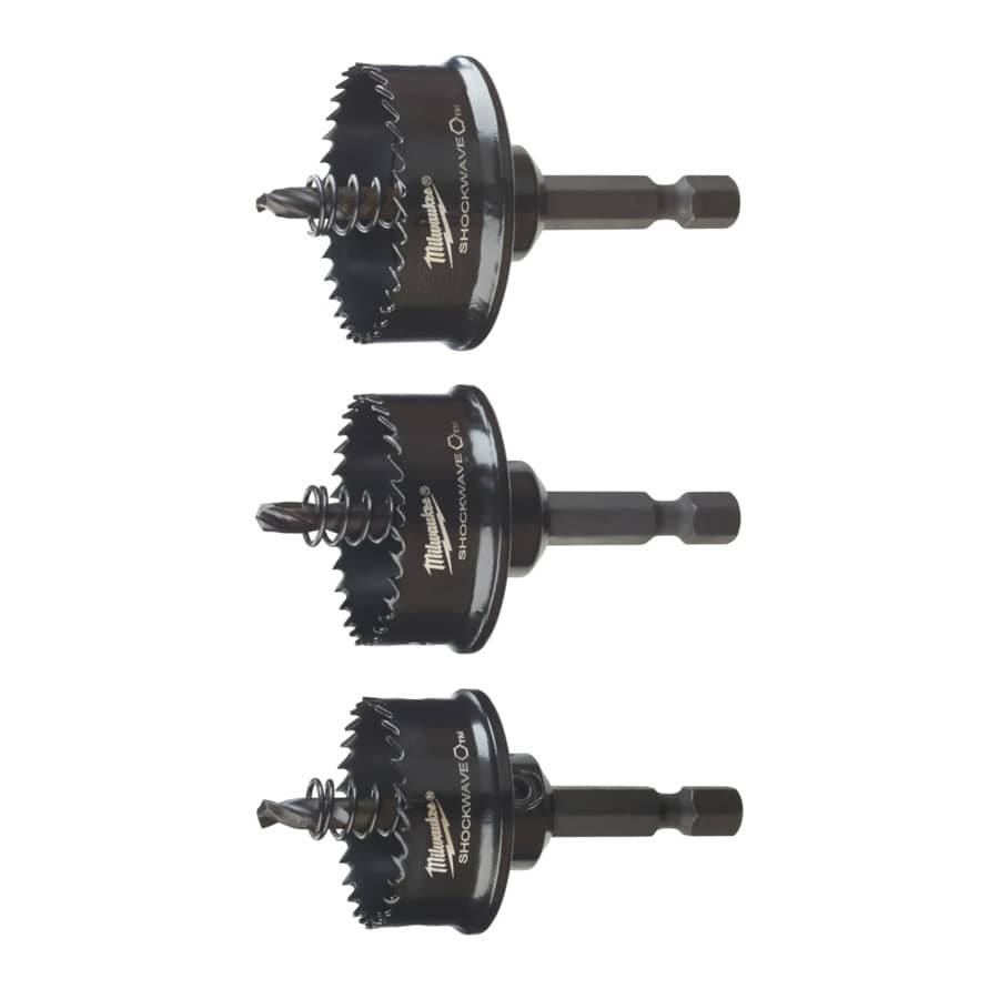 MILWAUKEE 22 / 29/ 35 mm SHOCKWAVE Lochsägen-Set 3-teilig
