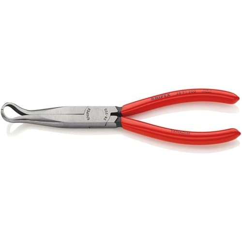 KNIPEX Mechanikerzange L.200mm Form 9 45Grad gew.Ku.-Überzug KNIPEX