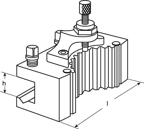 TECWERK Wechselhalter f.Stahlhalterkopf C f.rd.Bohrstangen Spann-D.40mm TECWERK