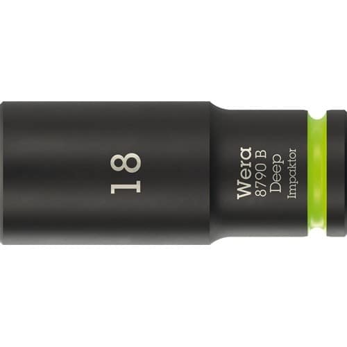 WERA Steckschlüsseleinsatz 8790 B Impaktor Deep 3/8 Zoll 18mm L.63mm WERA