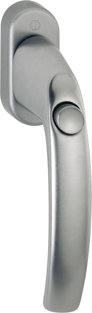 HOPPE® Fenstergriff abschließbar Atlanta 0530SV/U26, ohne Schrauben, Aluminium, 2258110