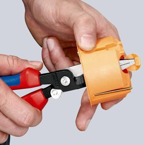 KNIPEX Elektroinstallationszange L.200mm pol.Comfort-Griff m.Öffnungsf.KNIPEX