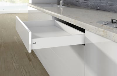 HETTICH Zarge ArciTech, 94 mm / 550 mm, weiß, rechts, 9121252