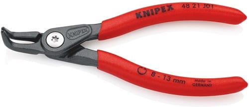 KNIPEX Präzisionssicherungsringzange J 01 f.Bohrungen D.8-13mm L.130mm KNIPEX