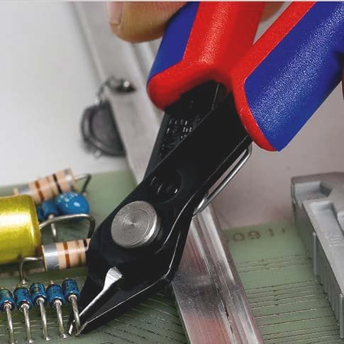 KNIPEX Elektronik-Seitenschneider Super-Knips® L.125mm Spezialwerkzeugstahl brün.KNIPEX
