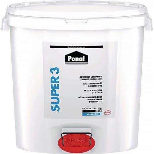 PONAL Holzleim Wasserfest/Super 3 30kg EN 204: D3 Eimer PONAL