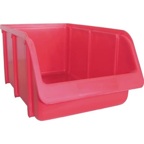 HÜNERSDORFF Sichtlagerkasten L332/290xB207xH155mm PP rot stapelbar HÜNERSDORFF