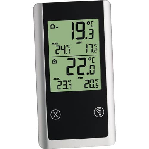 TFA Funkthermometer Joker Messber.auß.-50 b.70GradC/ in.0 b.50GradC H152xB82xT72mm