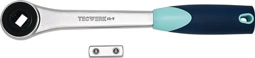 TECWERK D.-Knarre 1/2 Zoll 30 Z.L.270mm m.umsteckbaren 4-KT.TECWERK