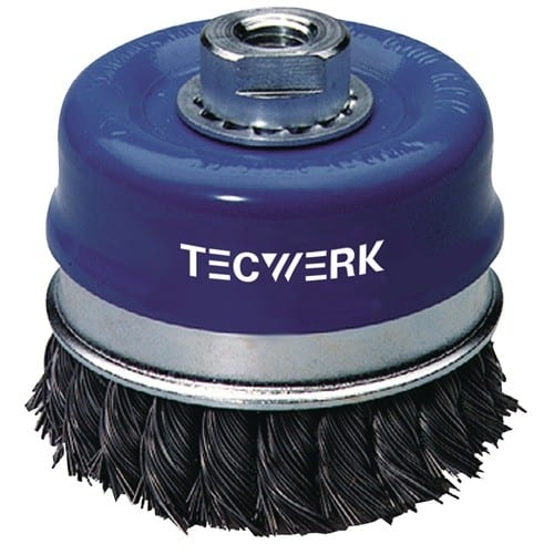 TECWERK Topfbürste D.120mm Drahtstärke 0,5mm STA 6500min-¹ TECWERK