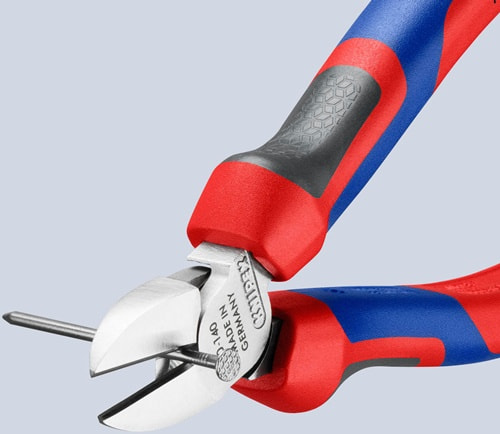 KNIPEX Seitenschneider L.140mm Kopf verchr.m.Mehrkomp.-Hüllen KNIPEX