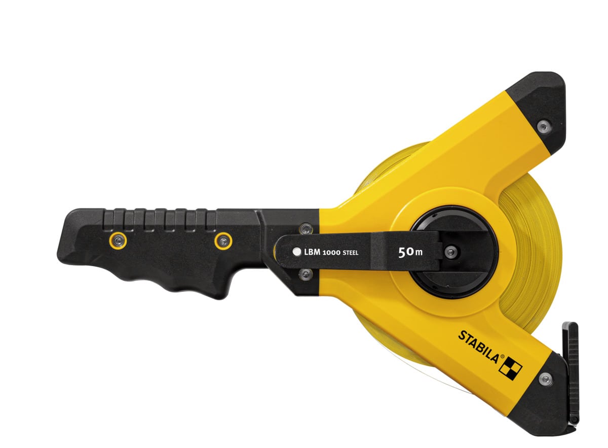STABILA Rahmenbandmaß LBM 1000 STEEL, 50 m, Stahlband, metrische Skala