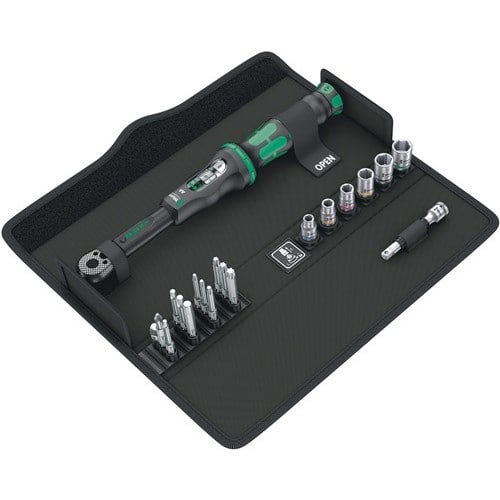 WERA Drehmomentschlüsselset Click-Torque A 6 Set 1 20tlg.2,5-25 Nm 1/4 Zoll WERA