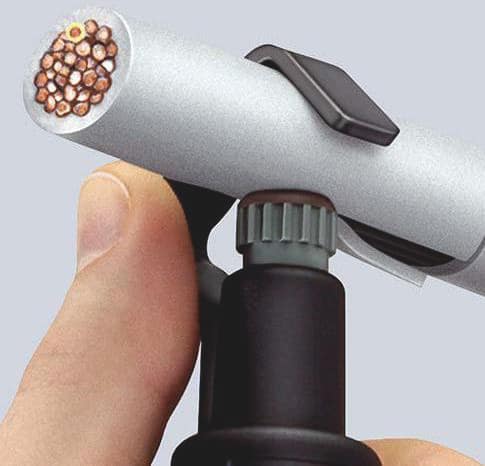 KNIPEX Abmantelungswerkzeug Gesamt-L.135mm Arbeitsber.D.6,0-29,0mm KNIPEX