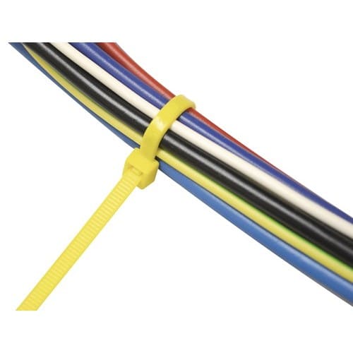 SAPISELCO Kabelbinder L.280mm B.4,5mm PA 6.6 gelb 100St./Btl.SAPISELCO