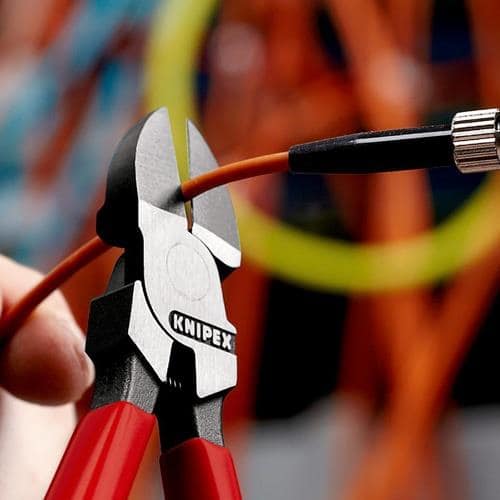 KNIPEX Seitenschneider f.Lichtwellenleiter L.160mm m.Ku.-Überzug KNIPEX