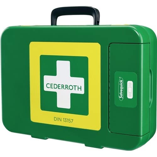 Nordwest Erste Hilfe Koffer First-Aid-Kits B300xH420xT118ca.mm grün CEDERROTH