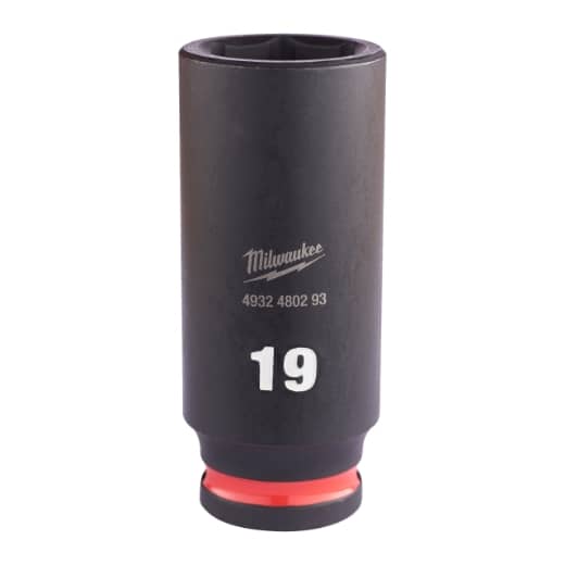 MILWAUKEE 19 x 65 mm SHOCKWAVE Schlagnuss 3/8" lang