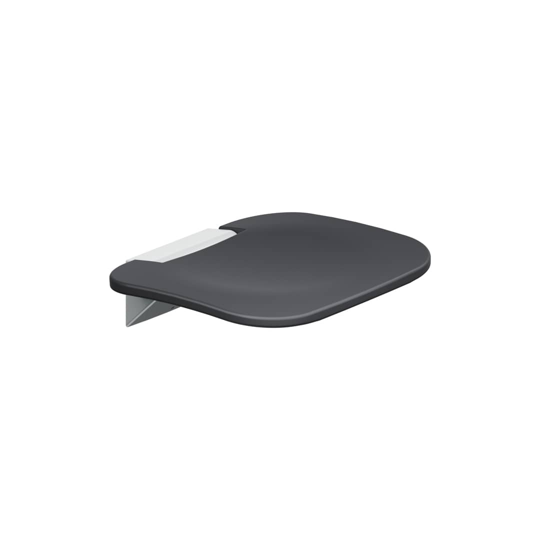 KWS Duschklappsitz A100 447x408mm graphitgrau / aluminiumgrau