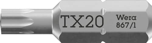 WERA Bit 867/1 1/4 Zoll T 20 L.25mm WERA