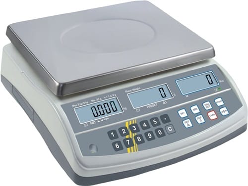 KERN Zählwaage Wägebereich 15kg Ziffernschritt 0,2g Wägeplattform-B295xT225mm KERN