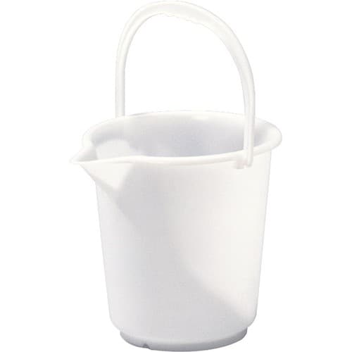 HÜNERSDORFF Eimer 10,5l HD-Polyethylen natur Kunststoffbügel D.286mm H.283mm HÜNERSDORFF