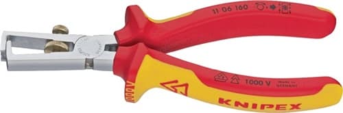 Abisolierzange Länge 160 mm VDE mit Öffnungsfeder KNIPEX