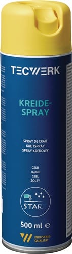 TECWERK Kreidespray gelb 500ml Spraydose TECWERK