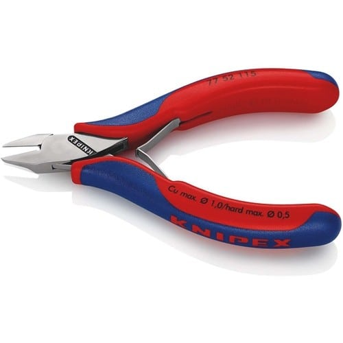 KNIPEX Elektronikseitenschneider L.115mm Form 5 Facette ja,kl.2K-Hülle
