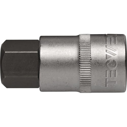 TECWERK Steckschlüsseleinsatz 1/2 Zoll Innen-6-kant SW 19mm L.55mm TECWERK