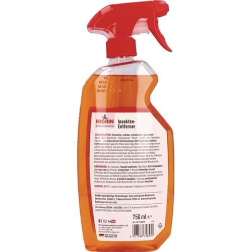 NIGRIN Insekten-Entferner Performance 750ml Sprühflasche NIGRIN