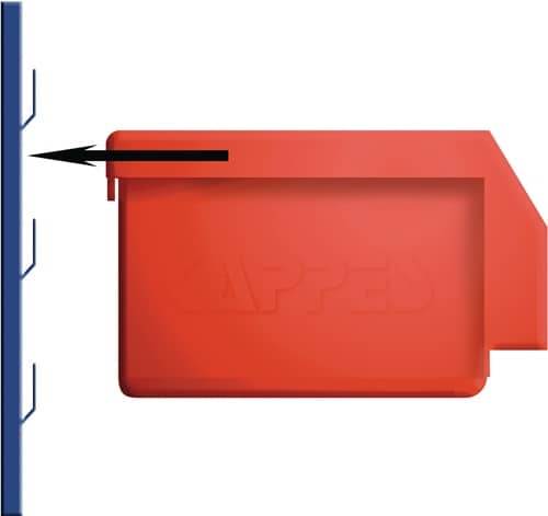 RASTERPLAN Sichtlagerkasten L160xB105xH75mm PE blau RASTERPLAN