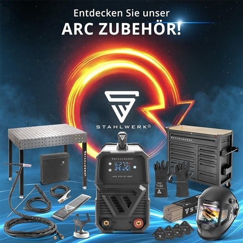 STAHLWERK Elektrodenschweißgerät ARC 200 MD Digital m.Zub.10-200 A STAHLWERK