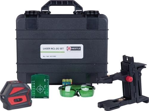 NESTLE Kreuzlinienlaser NCL-2G SET 20 (50 m.Empfänger)m ± 3 mm/10m NESTLE