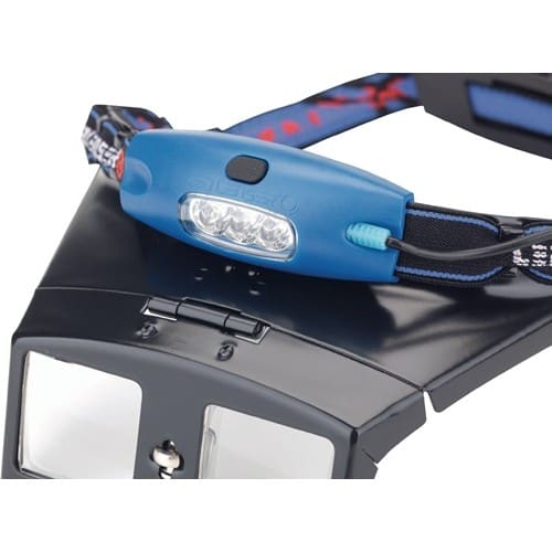 SCHWEIZER Kopfbandlupenset Tech-Line Vergr. 2x,2,5x,3x LED Schweizer